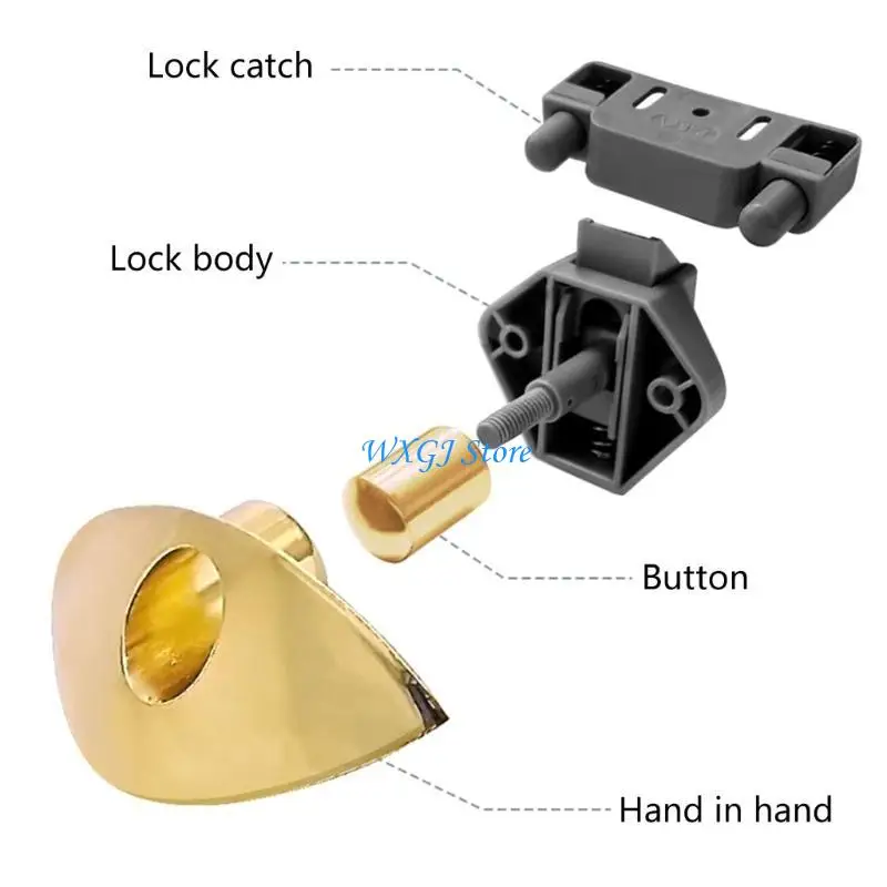 37JE Metal Nylon Cabinet Lock for Motorhomes Boat Corrosion Resistant Safety Latchs
37JE Metal Nylon Cabinet Lock for Motorhomes Boat Corrosion Resistant Safety Latchs