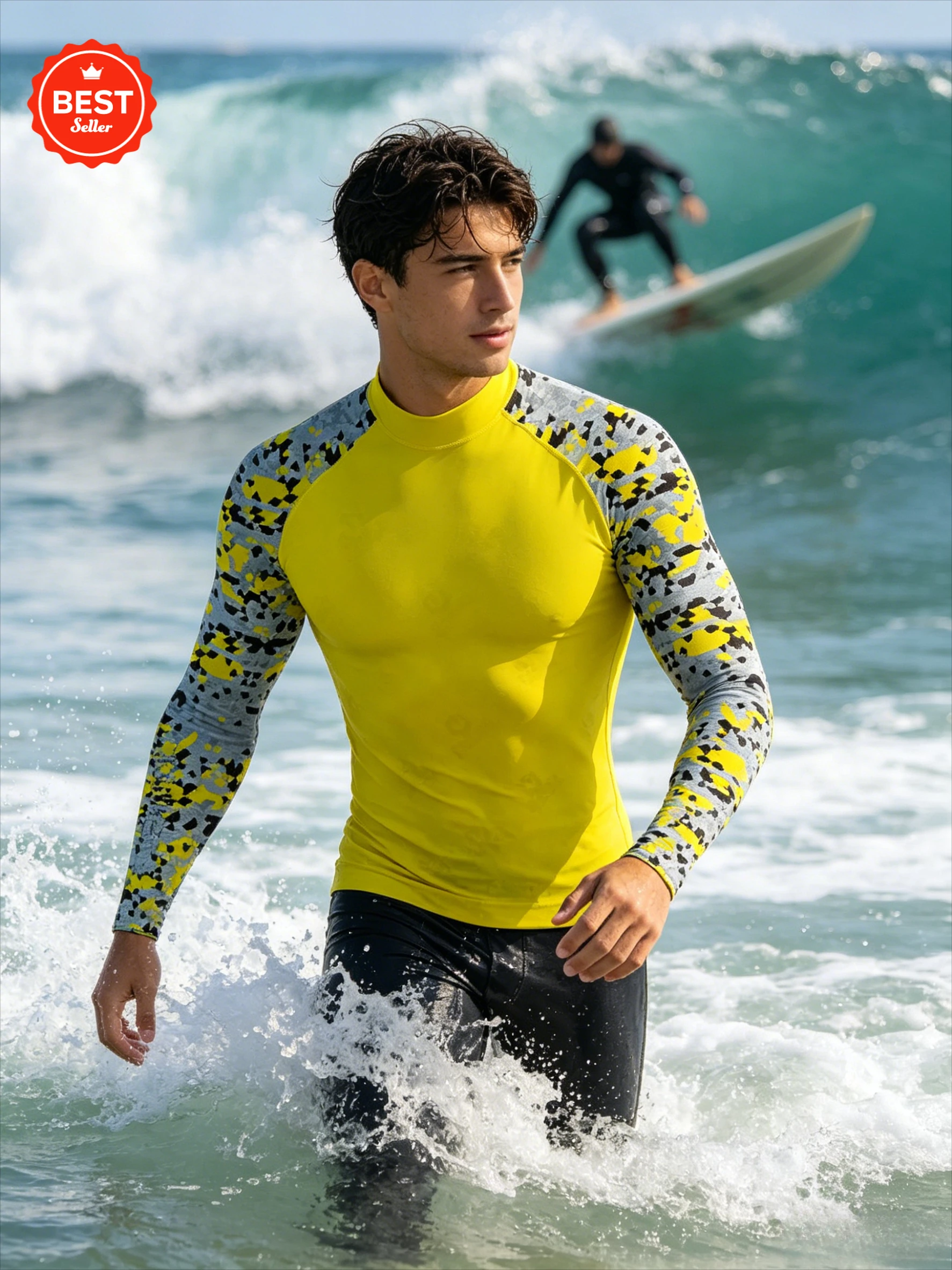 Long Sleeve Surfing Swimming T-shirt Beach Sun Protection Swimwear Rash Guard Surfing Diving Swimsuit Tights Shirt For Men
Long Sleeve Surfing Swimming T-shirt Beach Sun Protection Swimwear Rash Guard Surfing Diving Swimsuit Tights Shirt For Men