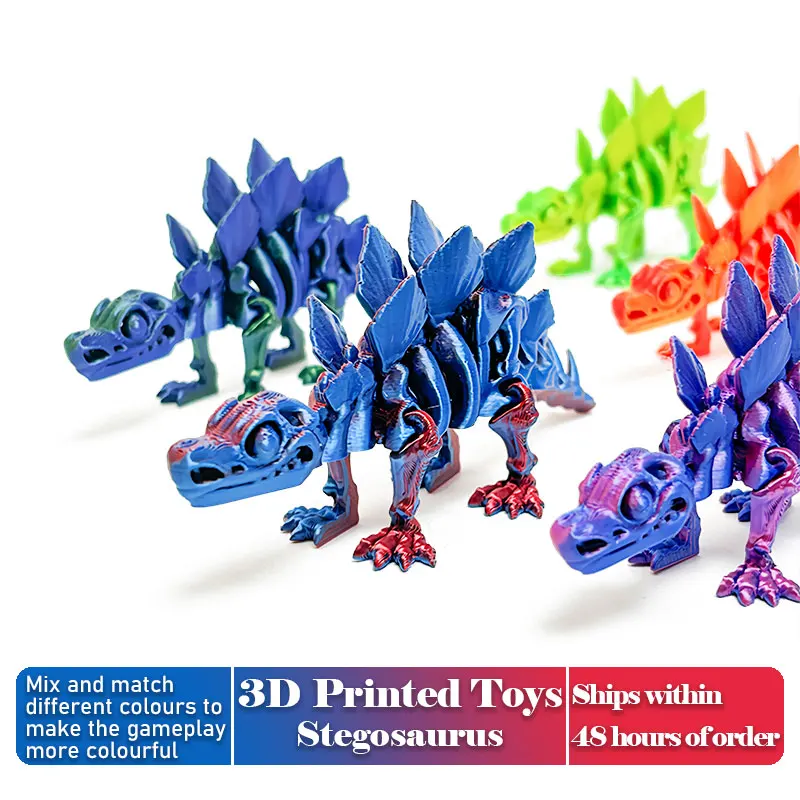 Movable Stegosaurus 3D Printed Dinosaur Craft Collectible Toy, Office Desk Ornament Perfect Gift for Kids, Adults, Dino Lovers
Movable Stegosaurus 3D Printed Dinosaur Craft Collectible Toy, Office Desk Ornament Perfect Gift for Kids, Adults, Dino Lovers