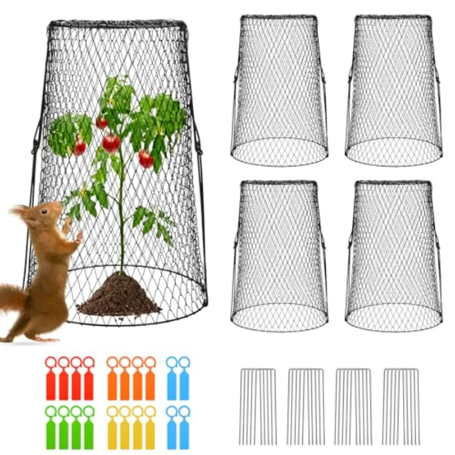 5 Pcs 17.7 Tall Garden Cloches for Plants, 5.9 Long Legs Ground Stakes Plant Cages Stackable Storage, Rustproof Plants Chicken
5 Pcs 17.7 Tall Garden Cloches for Plants, 5.9 Long Legs Ground Stakes Plant Cages Stackable Storage, Rustproof Plants Chicken