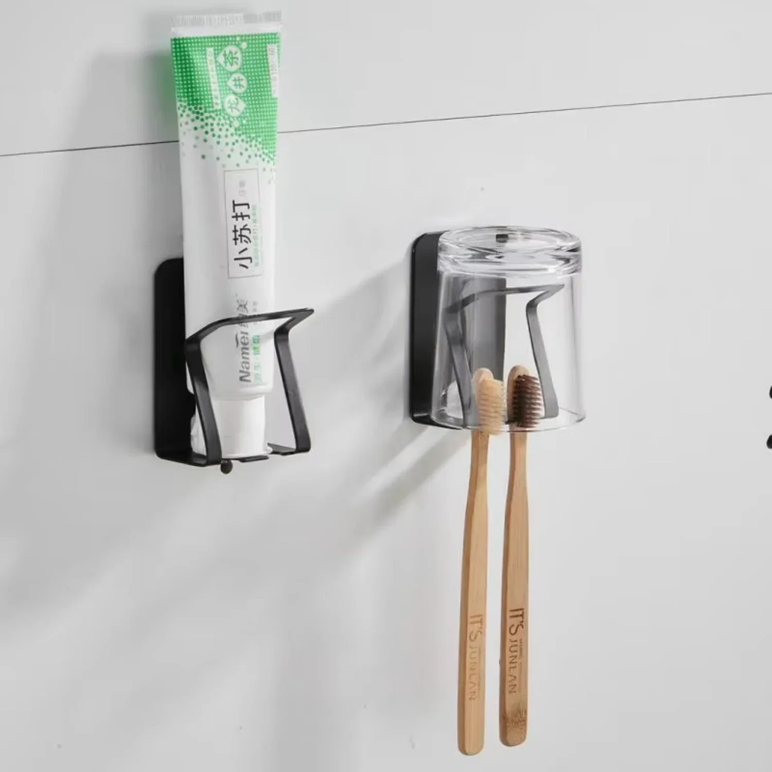 Self-adhesive wall mount stainless steel toothbrush holder, punch-free toothpaste organizer, oral rinse cup stand, bathroom tool
Self-adhesive wall mount stainless steel toothbrush holder, punch-free toothpaste organizer, oral rinse cup stand, bathroom tool