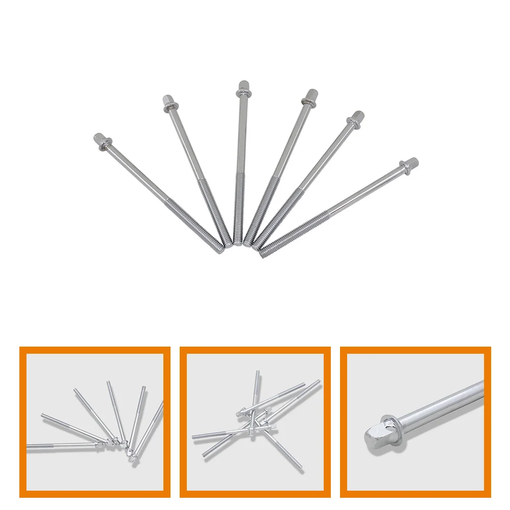 6 Pcs 11cm Drum Lug Screws Electroplated Iron Percussion Hardware Jazz Snare Tension Rods Drum Set Accessories
6 Pcs 11cm Drum Lug Screws Electroplated Iron Percussion Hardware Jazz Snare Tension Rods Drum Set Accessories