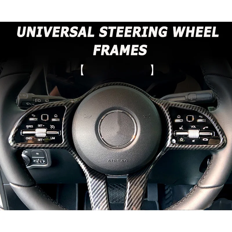 Universal Car Steering Wheel Trim Cover for Mercedes Benz A B C E GLA CLA GLB GLE Moulding Frame Decoration Interior Parts
Universal Car Steering Wheel Trim Cover for Mercedes Benz A B C E GLA CLA GLB GLE Moulding Frame Decoration Interior Parts