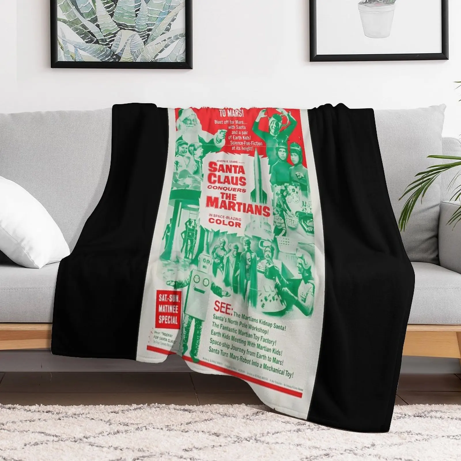 Santa Claus Conquers the Martians Throw Blanket Plush christmas decoration Decorative Sofa Blankets
Santa Claus Conquers the Martians Throw Blanket Plush christmas decoration Decorative Sofa Blankets