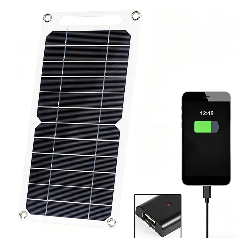 Waterproof 6W 5V Monocrystalline Solar Panels Lightweight Portable Charger Security Camera Camping Outdoor Travel Black
Waterproof 6W 5V Monocrystalline Solar Panels Lightweight Portable Charger Security Camera Camping Outdoor Travel Black