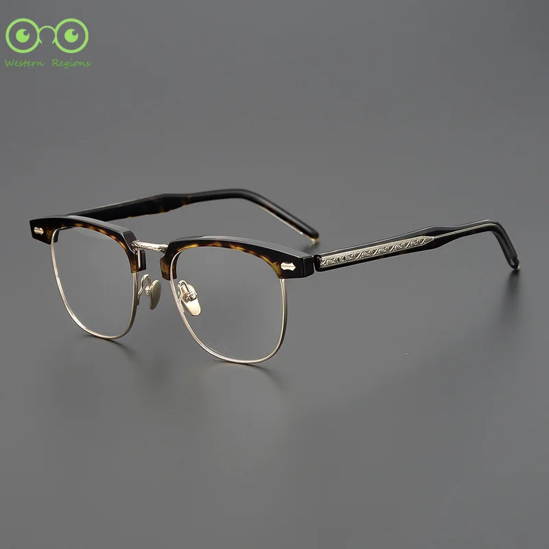 versatile business men black handmade acetic acid pure titanium square frame literary glasses frame men and women trendy
versatile business men black handmade acetic acid pure titanium square frame literary glasses frame men and women trendy