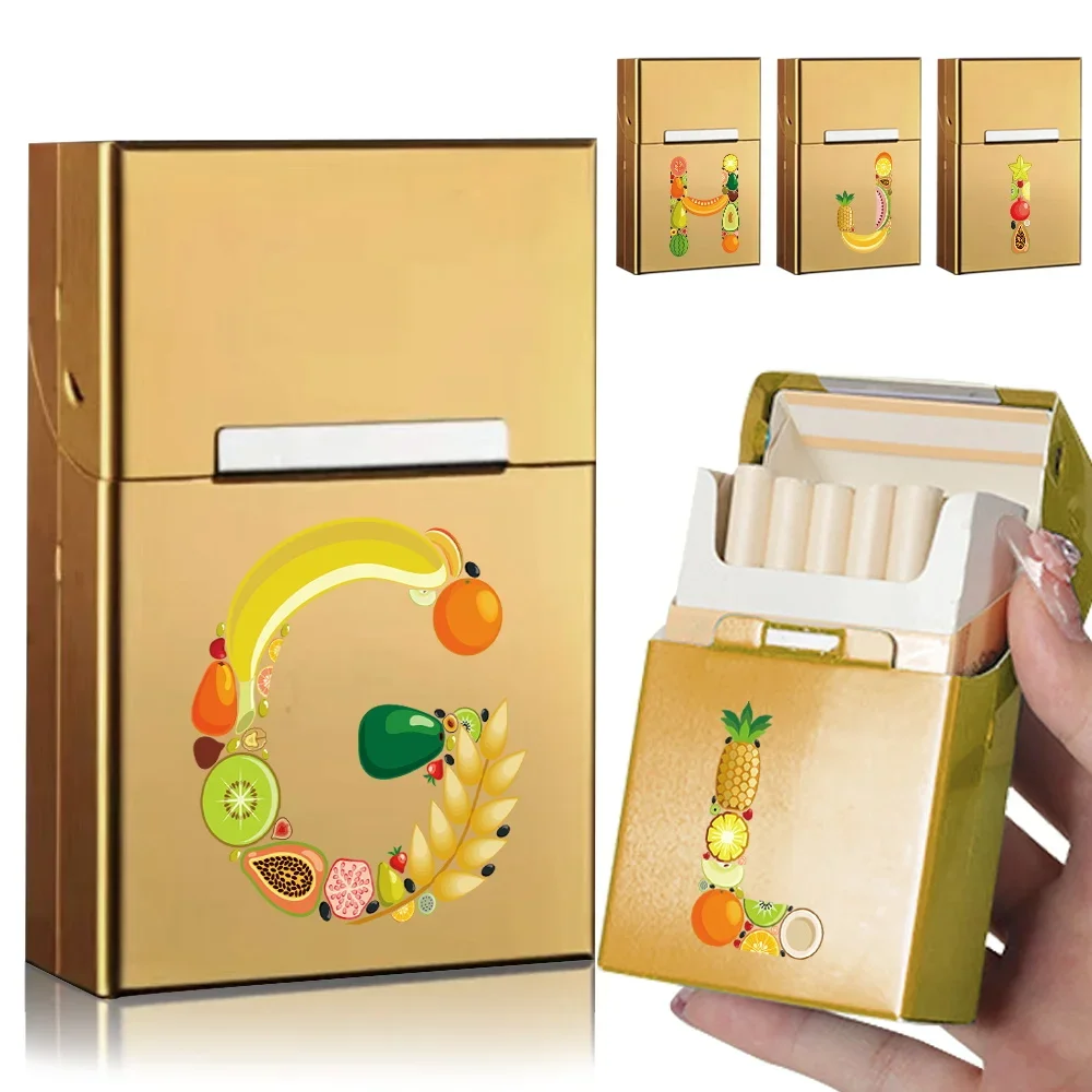 Pocket Cigarette Case Portable Cigar Tobacco Organizer Holder Cigarette Storage Box WaterProof For Smoker Fruit Letter Pattern
Pocket Cigarette Case Portable Cigar Tobacco Organizer Holder Cigarette Storage Box WaterProof For Smoker Fruit Letter Pattern