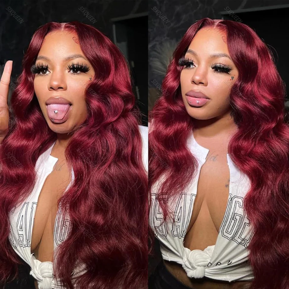 Burgundy Body Wave Wigs 13x4 13x6 HD Transparent Lace Front 100% Natural Brazilian Human Hair Frontal Wig For women
Burgundy Body Wave Wigs 13x4 13x6 HD Transparent Lace Front 100% Natural Brazilian Human Hair Frontal Wig For women