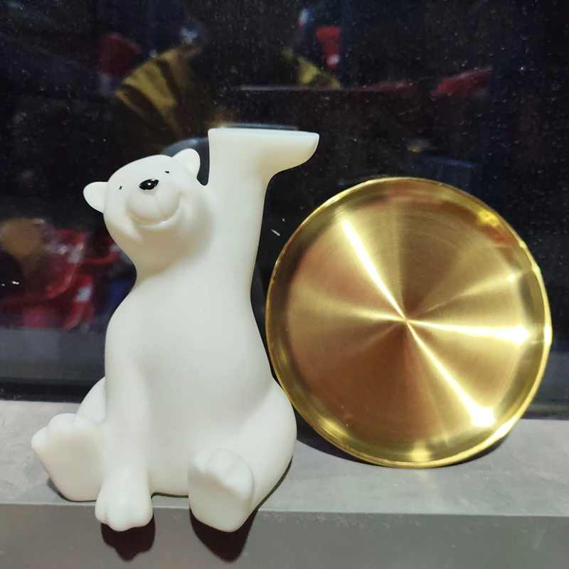 1pc Minimalist Polar Bear Tray-Creative Cosmetic Key Desktop Storage Tray Ornament For Home Decoration
1pc Minimalist Polar Bear Tray-Creative Cosmetic Key Desktop Storage Tray Ornament For Home Decoration