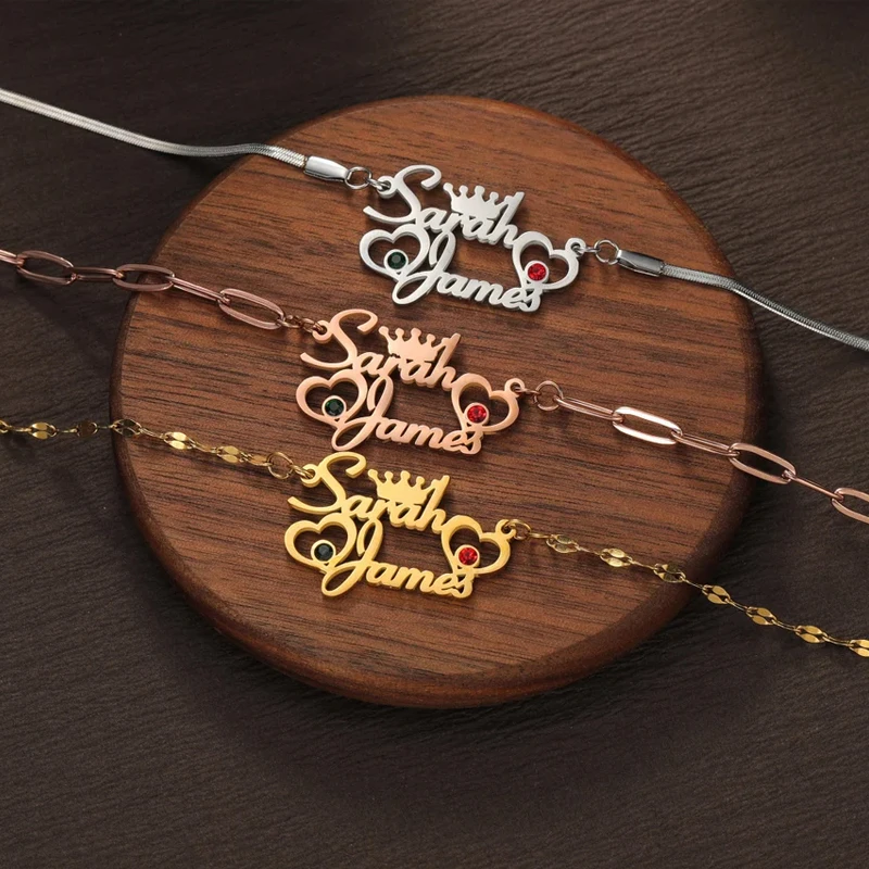 Personalized Custom Name Birthstone Necklace for Women Stainless Steel Customized Name Couples Blade Chain Birthday Jewelry Gift
Personalized Custom Name Birthstone Necklace for Women Stainless Steel Customized Name Couples Blade Chain Birthday Jewelry Gift