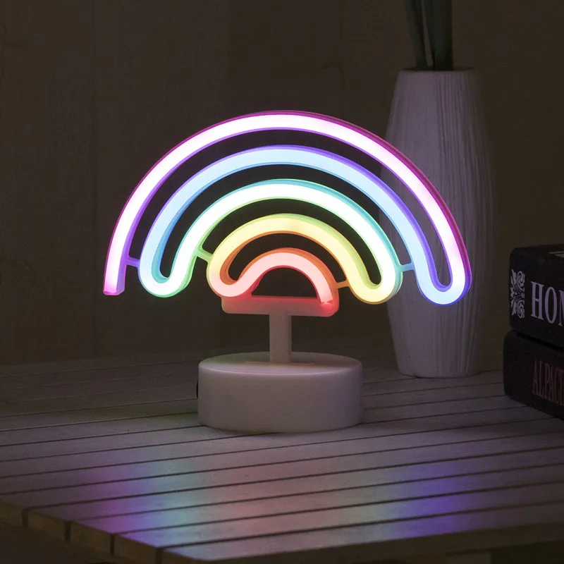Miniatures Rainbow Led Neon Light Sign Holiday Party Wedding Decorations Kids Room Home Decor Flamingo Moon Unicorn Neon Lamp
Miniatures Rainbow Led Neon Light Sign Holiday Party Wedding Decorations Kids Room Home Decor Flamingo Moon Unicorn Neon Lamp