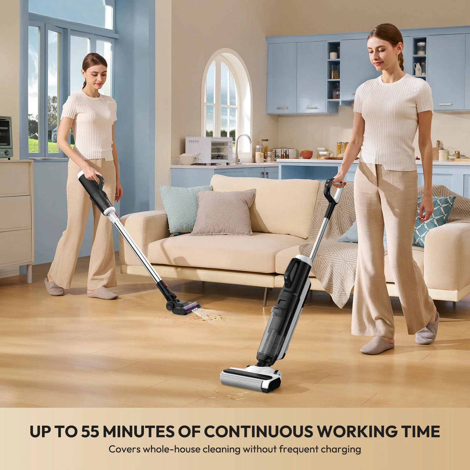 15000Pa 5-in-1 Handheld Brushless Motor Self-Cleaning Wet Dry Vacuum Cleaner HEPA Filter 2600mAh Floor Washer for Home Apartment
15000Pa 5-in-1 Handheld Brushless Motor Self-Cleaning Wet Dry Vacuum Cleaner HEPA Filter 2600mAh Floor Washer for Home Apartment