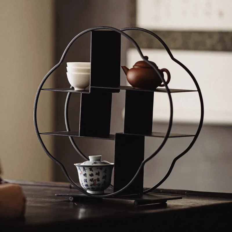 Tieyi Tea Shed Tea Set Teapot Tea Cup Storage Rack New Chinese Household Decoration Antique Display Elegant Soft
Tieyi Tea Shed Tea Set Teapot Tea Cup Storage Rack New Chinese Household Decoration Antique Display Elegant Soft