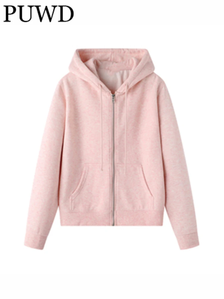 PUWD Loose Pink Hooded Zipper-up Plush Jacket Coat 2023 Spring Fashion Ladies Long Sleeves Vintage Women Chic Outwears
PUWD Loose Pink Hooded Zipper-up Plush Jacket Coat 2023 Spring Fashion Ladies Long Sleeves Vintage Women Chic Outwears