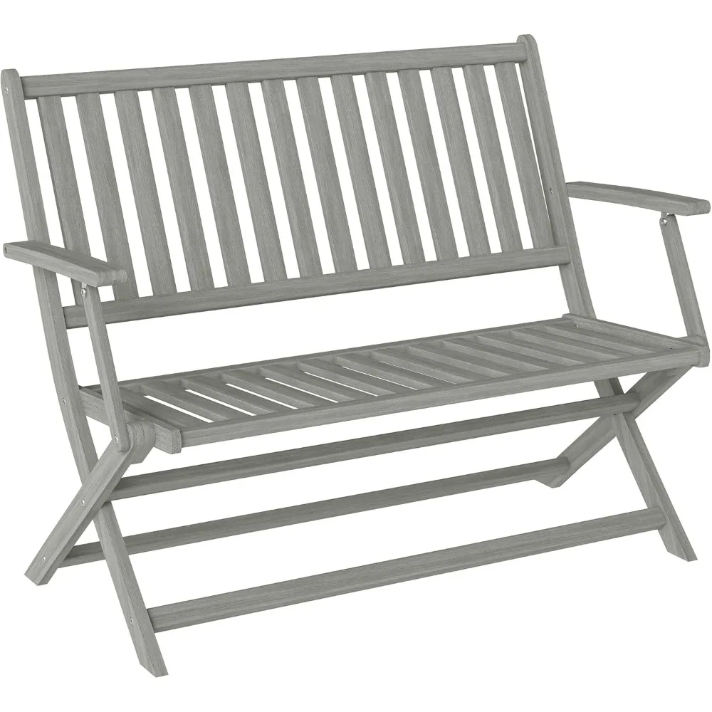 Outsunny Wood Outdoor Bench, 2-Person Foldable Patio Acacia Wood Garden Bench with Backrest and Armrests for Garden, Porch, Park
Outsunny Wood Outdoor Bench, 2-Person Foldable Patio Acacia Wood Garden Bench with Backrest and Armrests for Garden, Porch, Park