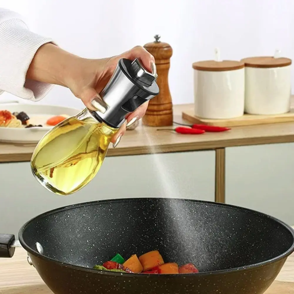 Oil Pot Hand Press Type BBQ Oil Spray Bottle 200ML Transparent Bottle Body Glass Oil Sprayer Leakproof Vinegar Bottle Cooking
Oil Pot Hand Press Type BBQ Oil Spray Bottle 200ML Transparent Bottle Body Glass Oil Sprayer Leakproof Vinegar Bottle Cooking