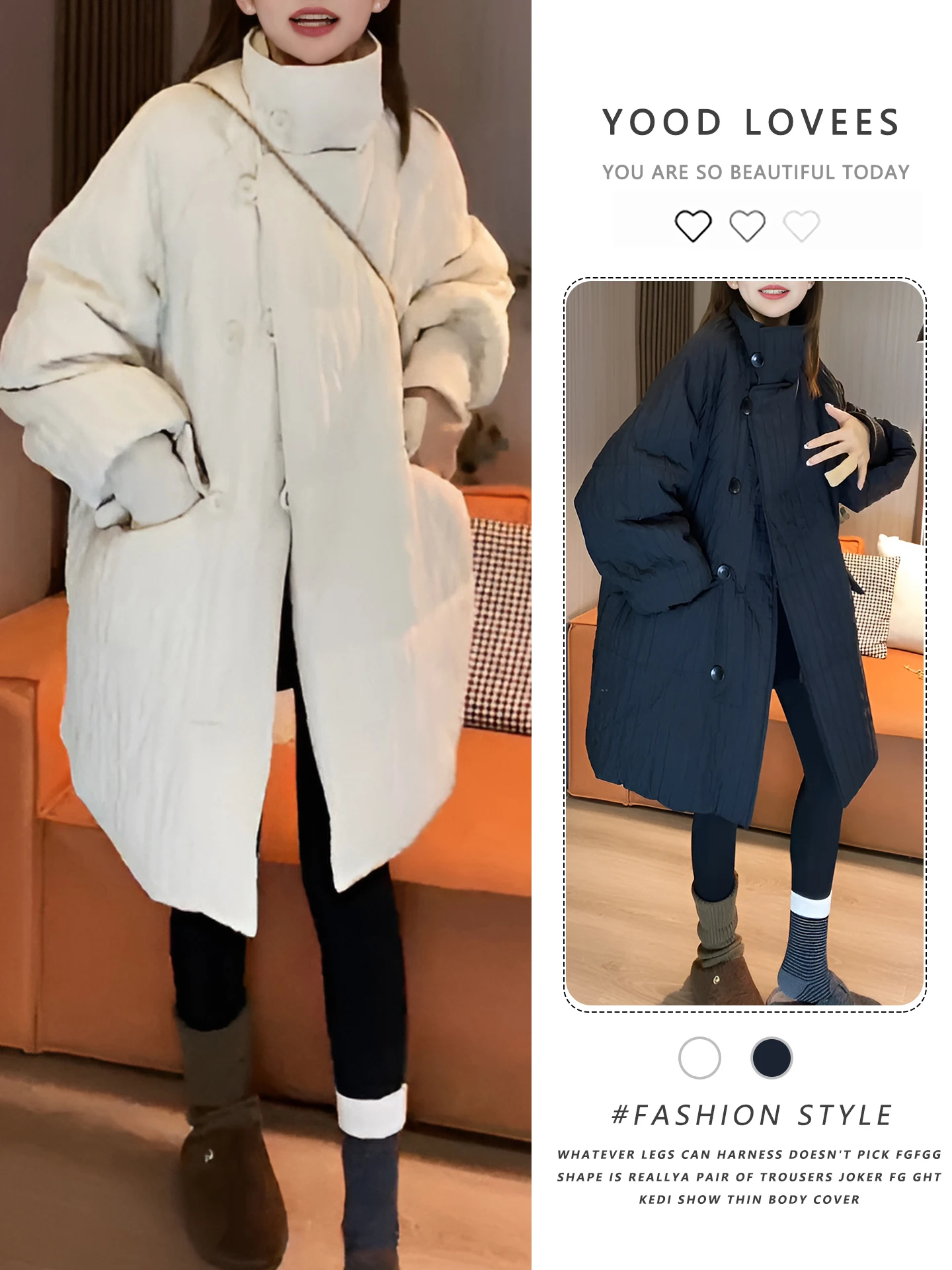 Korean Style Versatile Fashionable Personality Mid-Length Cotton Jacket Women's Winter Warm Cotton Coat Top Yood Lovees
Korean Style Versatile Fashionable Personality Mid-Length Cotton Jacket Women's Winter Warm Cotton Coat Top Yood Lovees