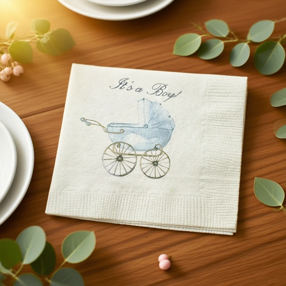 20Pcs Napkins Baby Carriage Boy Baby Shower It's A Boy Blue Bow Cocktail Luncheon Dinner Napkins Gender Reveal Party Table Decor 
20Pcs Napkins Baby Carriage Boy Baby Shower It's A Boy Blue Bow Cocktail Luncheon Dinner Napkins Gender Reveal Party Table Decor
