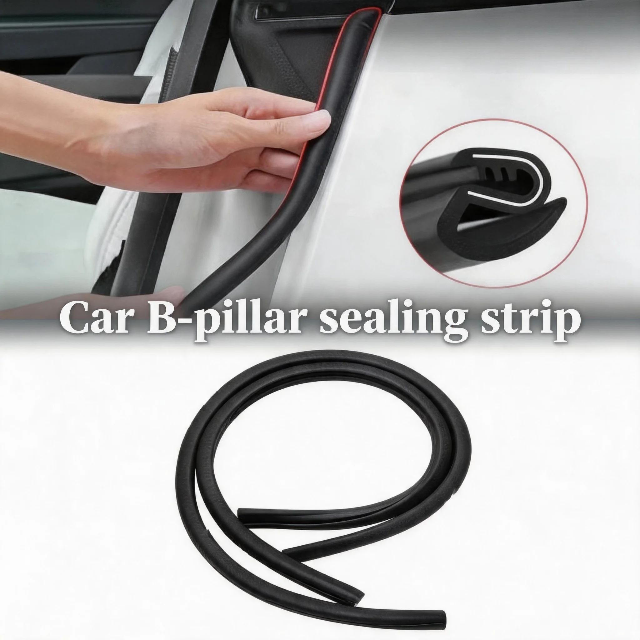 B-pillar Sealing Strip 2pcs with Steel Bar Car Door Edge Seal Strip Car Rubber Weatherstrip Sound Insulation Sealing Strips
B-pillar Sealing Strip 2pcs with Steel Bar Car Door Edge Seal Strip Car Rubber Weatherstrip Sound Insulation Sealing Strips