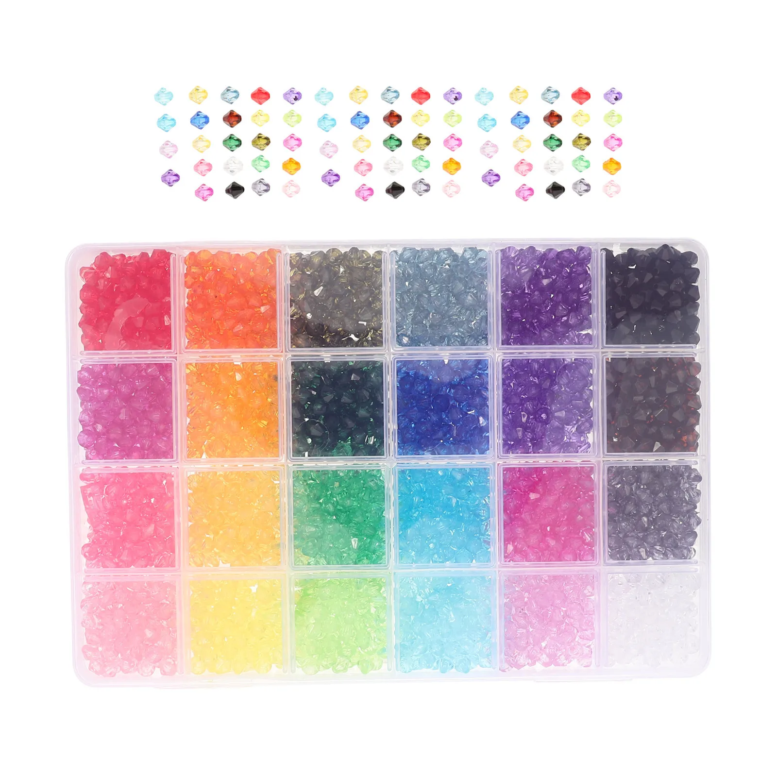 2160pcs Crystal Acrylic 6Mm 24 Colors Round Spacer For Jewelry Making Diy Bracelet Earring Craft Supplies Multicolor Tiny Beads
2160pcs Crystal Acrylic 6Mm 24 Colors Round Spacer For Jewelry Making Diy Bracelet Earring Craft Supplies Multicolor Tiny Beads