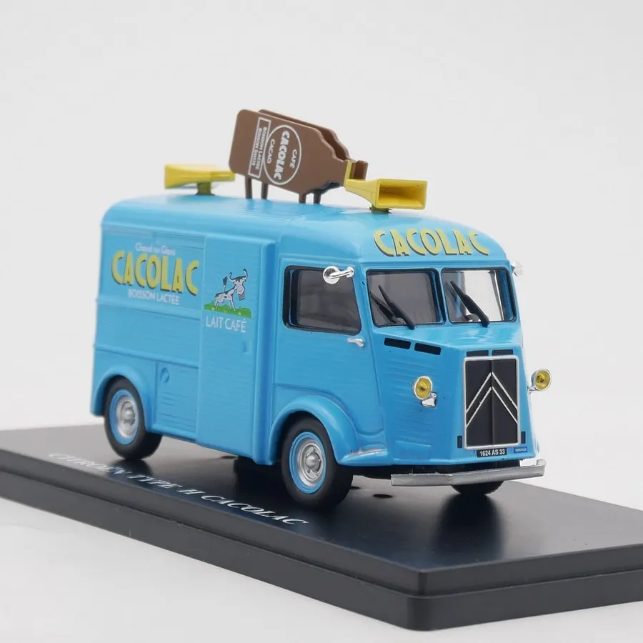 Модель автомобиля Citroen Van Cacolac (шоколадное молоко) в масштабе 1:43, литая под давлением, от Ixo, с рекламой на кузове, из сплава.
Модель автомобиля Citroen Van Cacolac (шоколадное молоко) в масштабе 1:43, литая под давлением, от Ixo, с рекламой на кузове, из сплава.