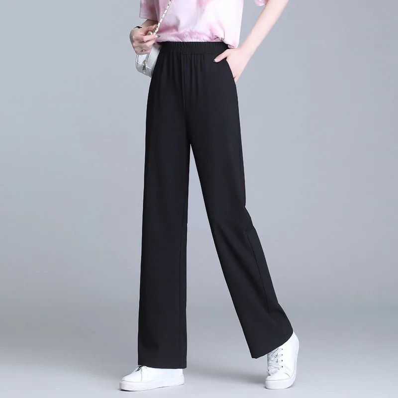 Gidyq High Waist Women Casual Pants Korean Fashion Female Black Loose Wide Leg Pants Y2K Summer Oversize 4Xl Straight Trousers
Gidyq High Waist Women Casual Pants Korean Fashion Female Black Loose Wide Leg Pants Y2K Summer Oversize 4Xl Straight Trousers