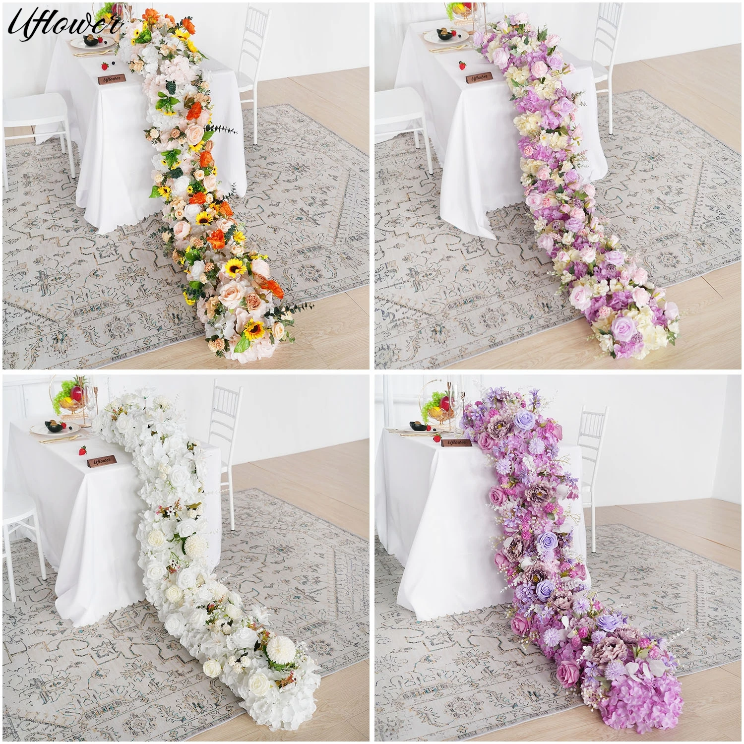 Uflower 200cm Red White Purple Rose Artificial Flower Row Runner Wedding Flowers Backdrop Wall Arches Decor Party Stage Floral
Uflower 200cm Red White Purple Rose Artificial Flower Row Runner Wedding Flowers Backdrop Wall Arches Decor Party Stage Floral
