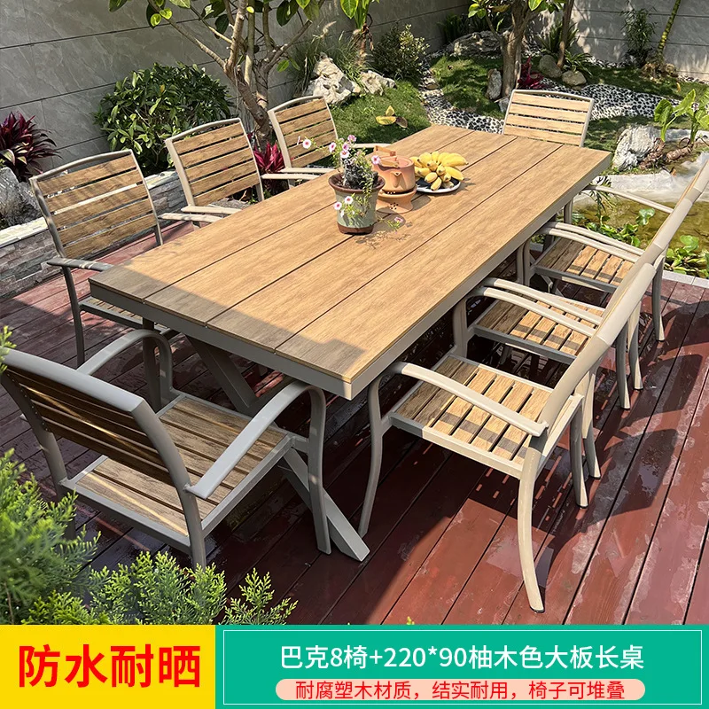 Outdoor tables and chairs preservative wood solid wood plastic wood leisure outdoor balcony garden milk tea shop dining table co
Outdoor tables and chairs preservative wood solid wood plastic wood leisure outdoor balcony garden milk tea shop dining table co