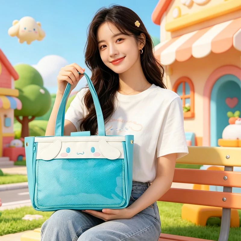 PU Cinnamoroll Crossbody Bag My Melody Kawaii Cartoon Kuromi One Shoulder Handbag Small Square Bag Bags for Woman
PU Cinnamoroll Crossbody Bag My Melody Kawaii Cartoon Kuromi One Shoulder Handbag Small Square Bag Bags for Woman