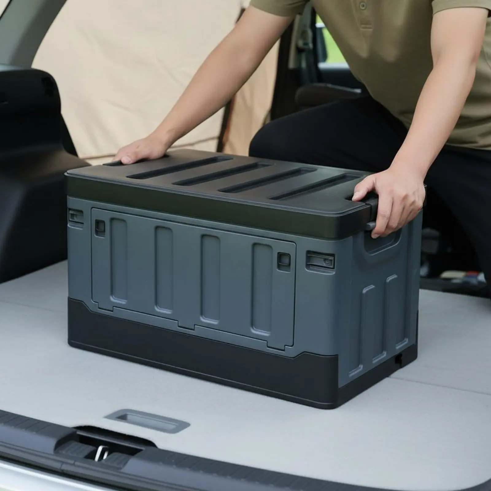 Collapsible Trunk Container Partition Design Side Opening Storage Box Folding Storage Box Moisture-Proof for Camping
Collapsible Trunk Container Partition Design Side Opening Storage Box Folding Storage Box Moisture-Proof for Camping