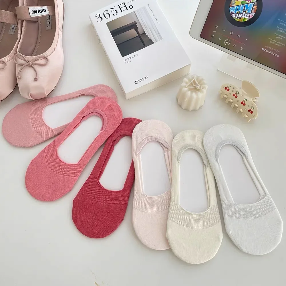 Women's Socks Summer Thin Shallow Mouth Pink Cotton Socks Leisure Anti-Slip Solid Color Simplicity Invisible Short Stockings
Women's Socks Summer Thin Shallow Mouth Pink Cotton Socks Leisure Anti-Slip Solid Color Simplicity Invisible Short Stockings