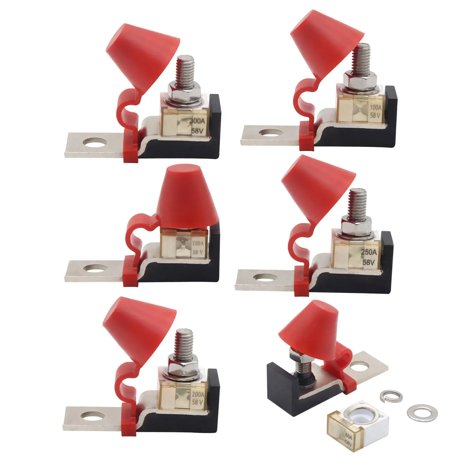 Compact MRBF Terminal Fuse Block Kit High Conductivity Fuse Holder for Marine Boat RV Truck Applications
Compact MRBF Terminal Fuse Block Kit High Conductivity Fuse Holder for Marine Boat RV Truck Applications