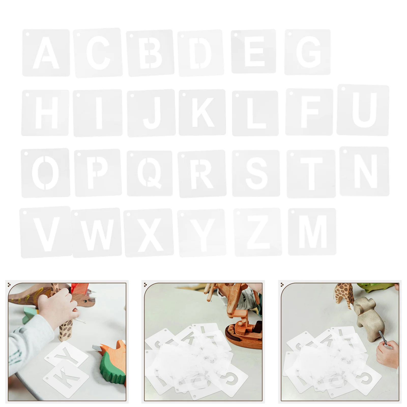 1Set Portable Easy to Clean A-Z Alphabet Stencils for Early Education Painting Crafts and Wall Art Projects Small Stencils
1Set Portable Easy to Clean A-Z Alphabet Stencils for Early Education Painting Crafts and Wall Art Projects Small Stencils