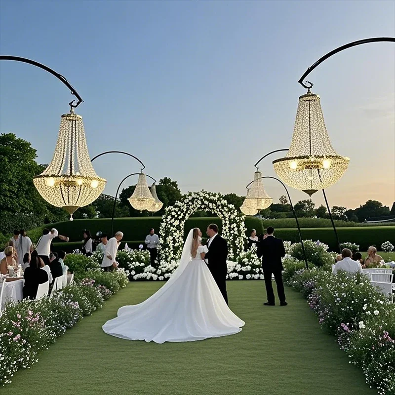Modern wedding flower arch with pendant light, European crystal pendant bracket , corridor centerpiece outdoor display rackdecor
Modern wedding flower arch with pendant light, European crystal pendant bracket , corridor centerpiece outdoor display rackdecor