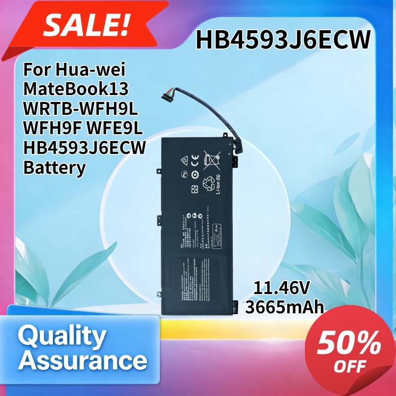 3665mAh High quality Compatible with Hua-wei MateBook13 WRTB-WFH9L WFH9F WFE9L HB4593J6ECW Battery
3665mAh High quality Compatible with Hua-wei MateBook13 WRTB-WFH9L WFH9F WFE9L HB4593J6ECW Battery