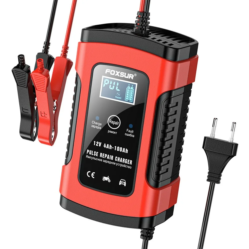 12V 5A Automatic Car Battery Charger Power Pulse Repair Chargers Wet Dry Lead Acid Battery Digital for SUV LCD Display
12V 5A Automatic Car Battery Charger Power Pulse Repair Chargers Wet Dry Lead Acid Battery Digital for SUV LCD Display