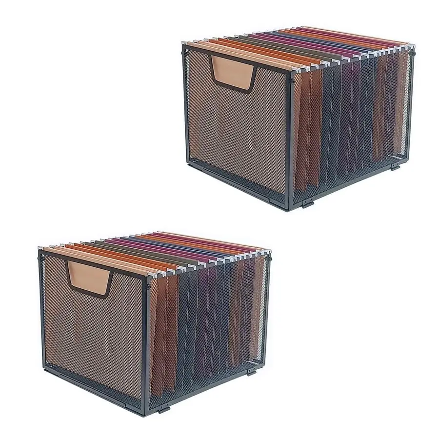 2 Pack Metal File Baskets,Hanging File Folder Organizer,Office File Box,Letter Size,Black 2
2 Pack Metal File Baskets,Hanging File Folder Organizer,Office File Box,Letter Size,Black 2