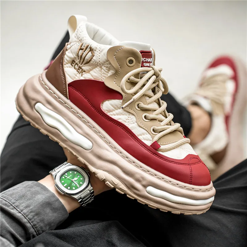 New Designer Casual Sneakers Men Fashion High Top Platform Sneakers Men Height Increasing Shoes Comfortable Chunky Shoes For Men
New Designer Casual Sneakers Men Fashion High Top Platform Sneakers Men Height Increasing Shoes Comfortable Chunky Shoes For Men