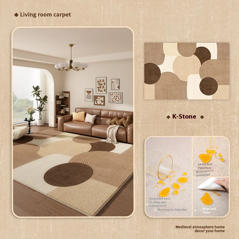 VIKAMA Geometric Living Room Carpet Hydrophobic Domestic Cloakroom Carpet Bedroom Bedside Rugs Home Decoration
VIKAMA Geometric Living Room Carpet Hydrophobic Domestic Cloakroom Carpet Bedroom Bedside Rugs Home Decoration