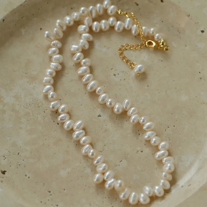 New French Gentle Classic Statement Versatile Simple Freshwater Pearl Necklace for Girls Baroque Elegant Jewelry Gift for Women
New French Gentle Classic Statement Versatile Simple Freshwater Pearl Necklace for Girls Baroque Elegant Jewelry Gift for Women