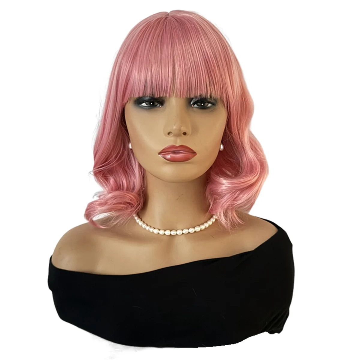 A72Z Women Girls Short Volume Wave Wig Pink Heat Resistant Rose Mesh Elegant Fashion Wigs
A72Z Women Girls Short Volume Wave Wig Pink Heat Resistant Rose Mesh Elegant Fashion Wigs