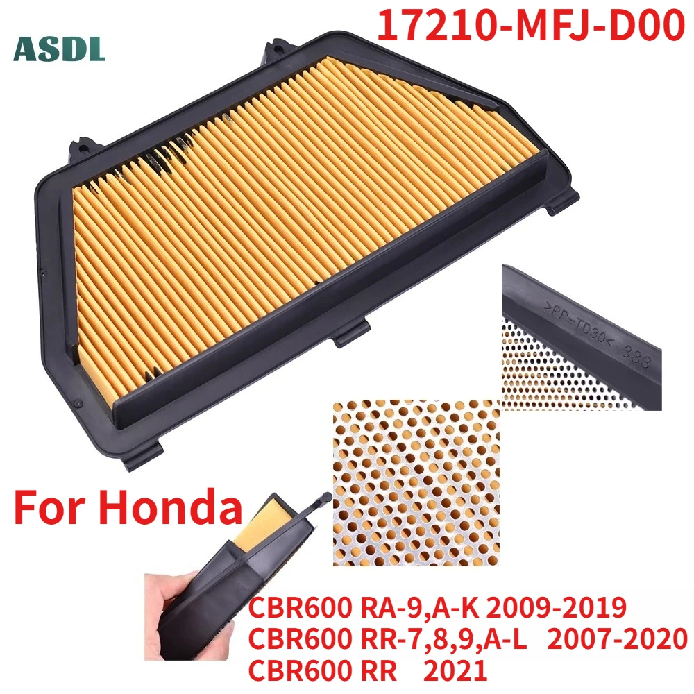 1620 Motorcycle Air Filter Cleaner Element For Honda CBR600 RA-9 2009-2019 CBR600RR 2007-2021 17210-MFJ-D00 CBR 600 RR
1620 Motorcycle Air Filter Cleaner Element For Honda CBR600 RA-9 2009-2019 CBR600RR 2007-2021 17210-MFJ-D00 CBR 600 RR