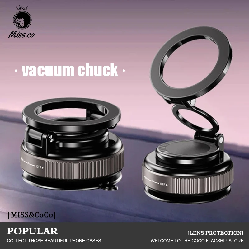 Автомобильная подставка для телефона 2025 года, механическая вакуумная присоска, поворот на 360° ° Сильный магнитный адсорбционный кронштейн, универсальный держатель для навигации 
Автомобильная подставка для телефона 2025 года, механическая вакуумная присоска, поворот на 360° ° Сильный магнитный адсорбционный кронштейн, универсальный держатель для навигации