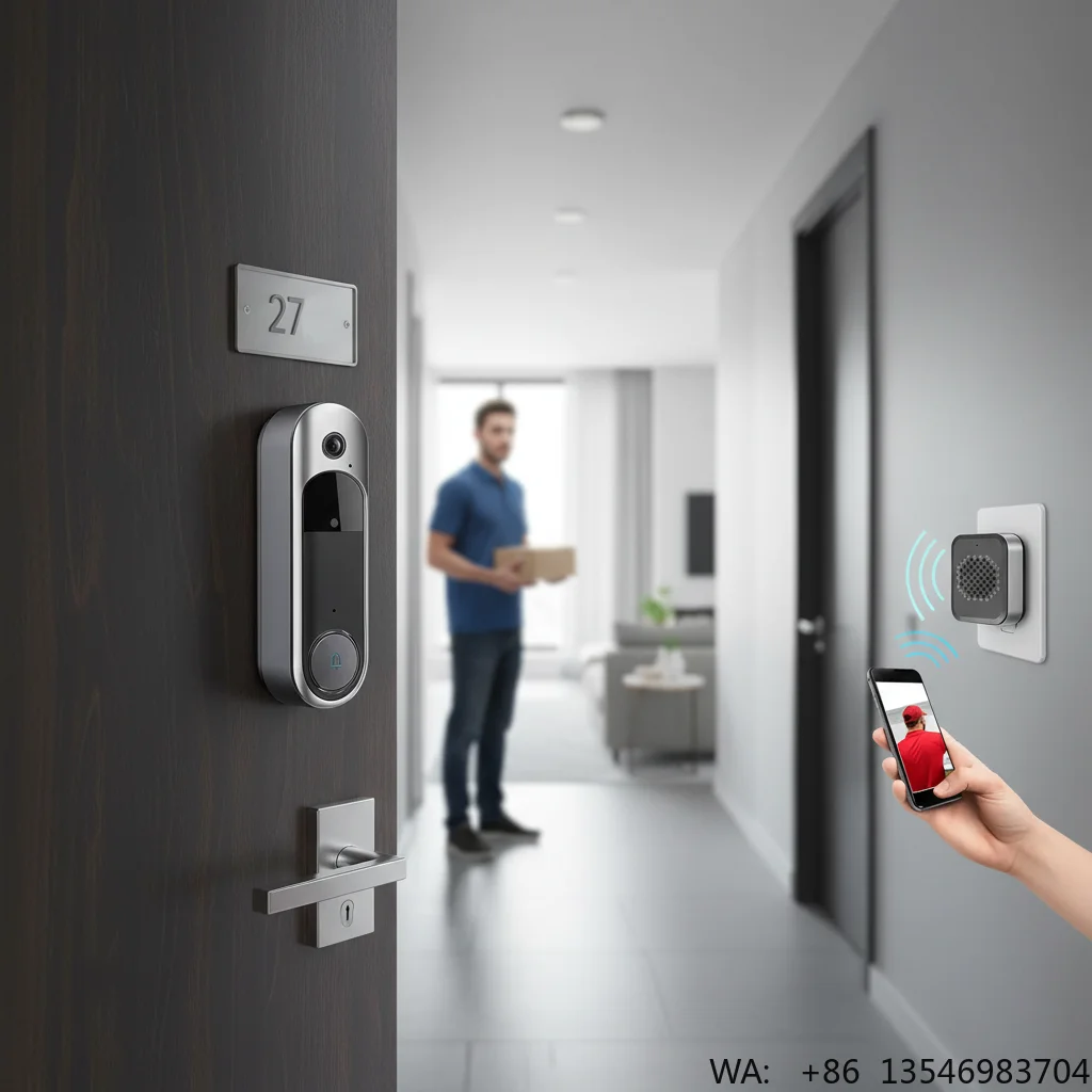 HD Night Vision Wireless Video Doorbell WiFi Low Power Consumption Home Video Intercom Monitoring System Modern Apartment Use
HD Night Vision Wireless Video Doorbell WiFi Low Power Consumption Home Video Intercom Monitoring System Modern Apartment Use