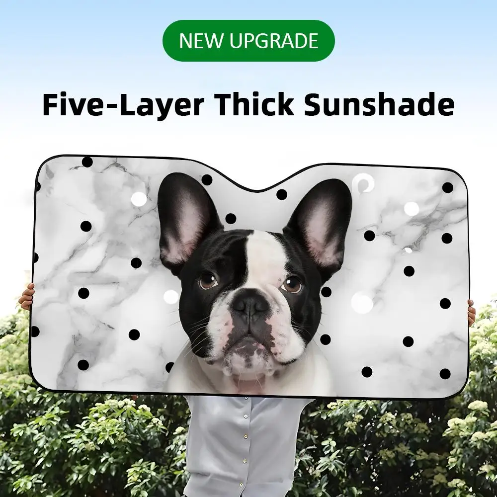 French Bulldog Sun Visor Five-Layer Aluminum Foil Car Sunshades WindshieldUV Protector & Heat Shield Front Window
French Bulldog Sun Visor Five-Layer Aluminum Foil Car Sunshades WindshieldUV Protector & Heat Shield Front Window