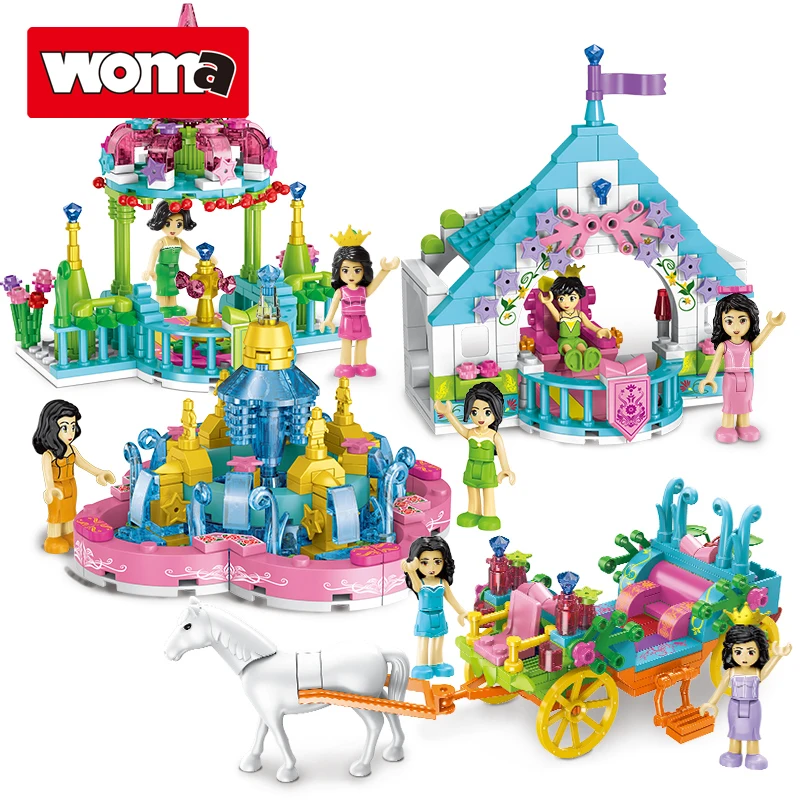 Набор строительных блоков «Замок принцессы» для девочек, 4-в-1: фантастический дворец, карета, развивающие игрушки для самостоятельной сборки, подарок на день рождения
Набор строительных блоков «Замок принцессы» для девочек, 4-в-1: фантастический дворец, карета, развивающие игрушки для самостоятельной сборки, подарок на день рождения