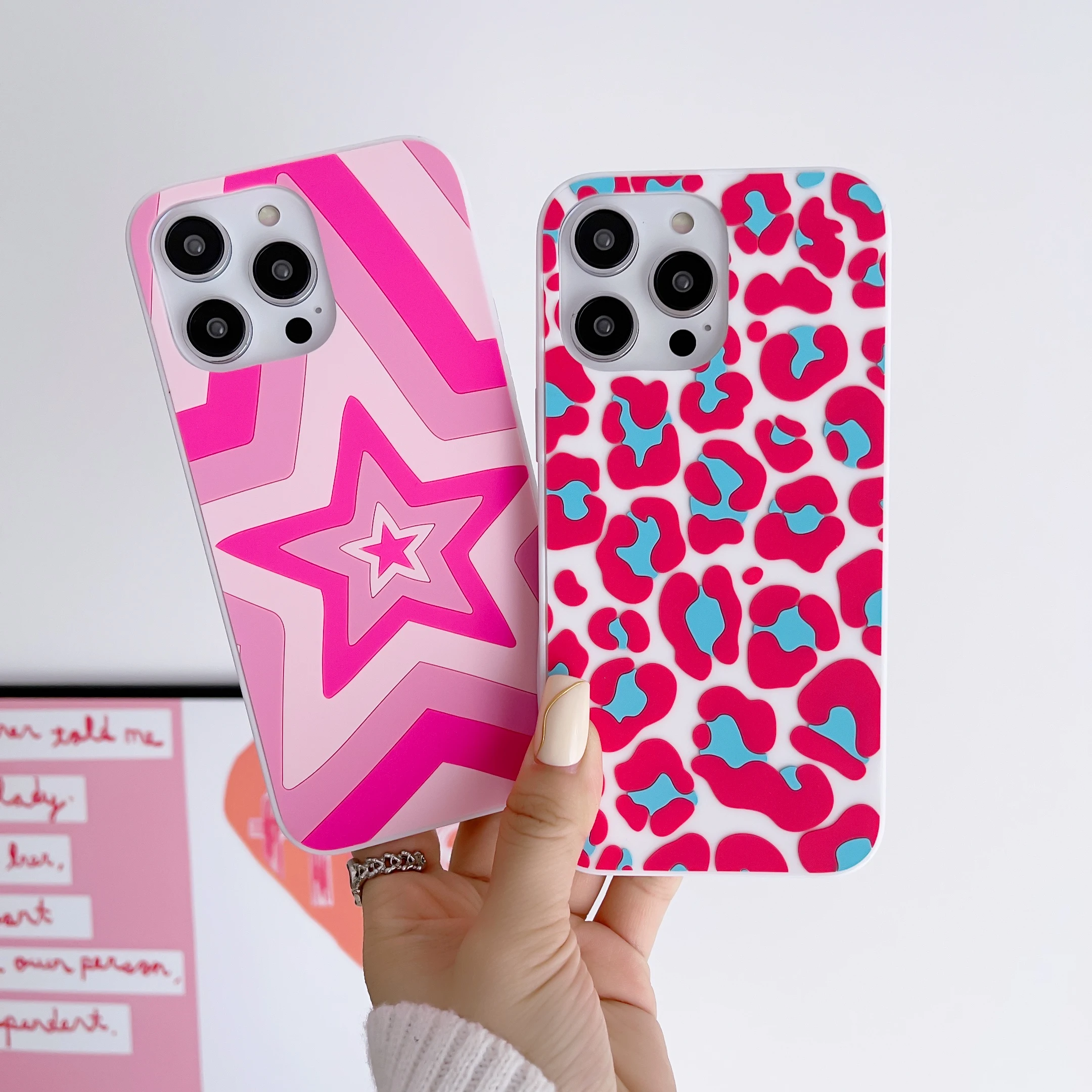 Luxury 3D Love Heart Star Leopard Silicone Phone Case For iPhone 14 13 12 11 Pro Max Mini XS X XR 7 8 Plus SE INS Sweet Cover
Luxury 3D Love Heart Star Leopard Silicone Phone Case For iPhone 14 13 12 11 Pro Max Mini XS X XR 7 8 Plus SE INS Sweet Cover