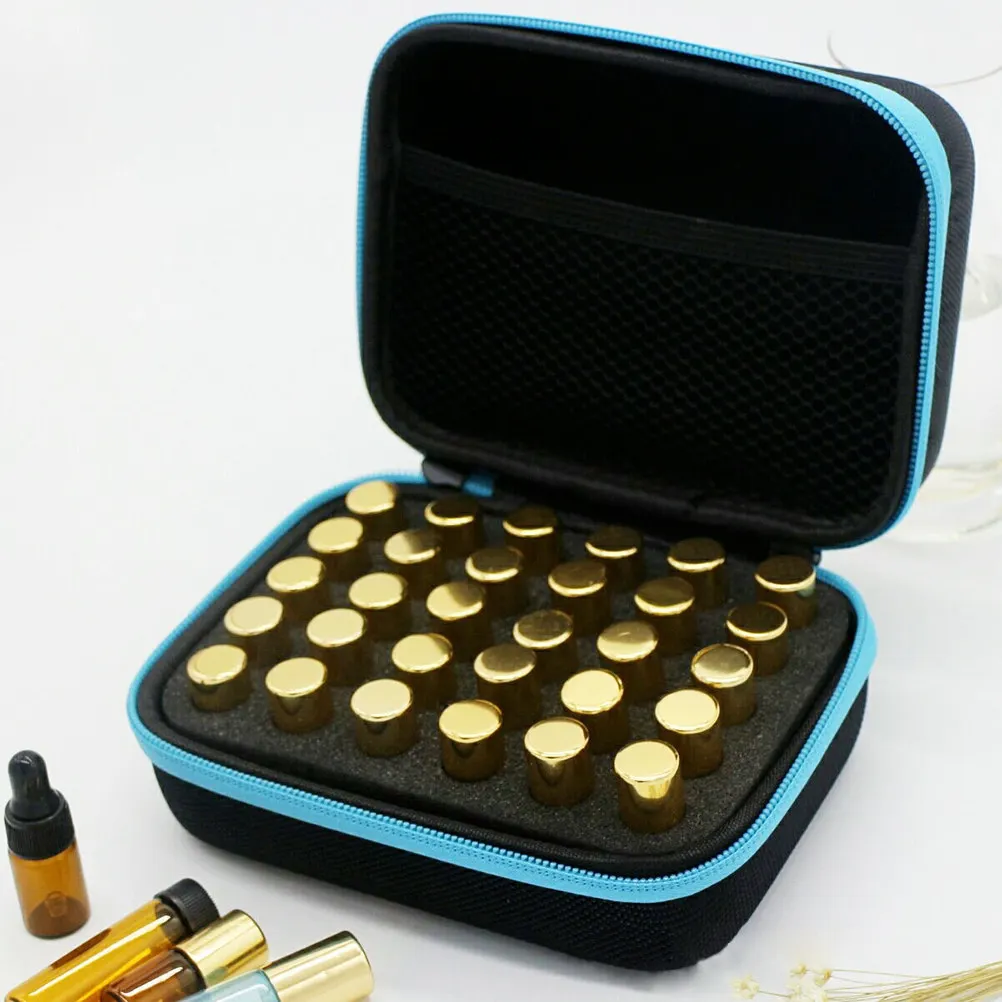 30 Bottle Essential Oil Storage Bag Zipper Travel Case Shockproof Portable Organizer Holder for 5Ml 10Ml 15Ml Bottles Blue
30 Bottle Essential Oil Storage Bag Zipper Travel Case Shockproof Portable Organizer Holder for 5Ml 10Ml 15Ml Bottles Blue