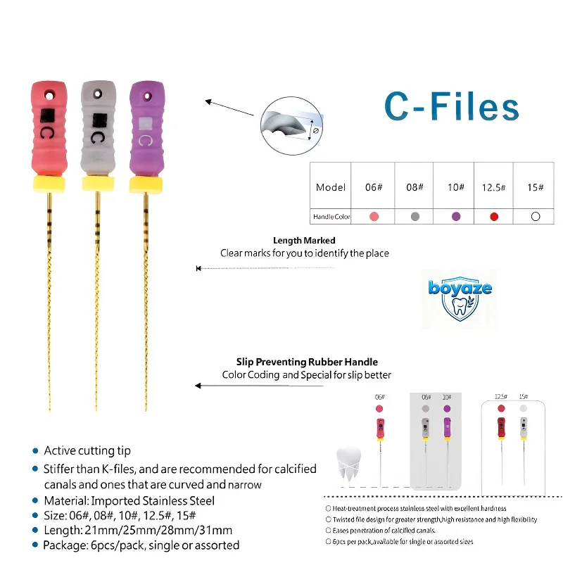 Стоматологические файлы C+ 25/21 мм, эндодонтические игольчатые пилотные файлы из нержавеющей стали, C-файлы 6 размеров # 8 # 10 # 12.5 # 15 # Стоматологические ручные инструменты для корневых каналов
Стоматологические файлы C+ 25/21 мм, эндодонтические игольчатые пилотные файлы из нержавеющей стали, C-файлы 6 размеров # 8 # 10 # 12.5 # 15 # Стоматологические ручные инструменты для корневых каналов