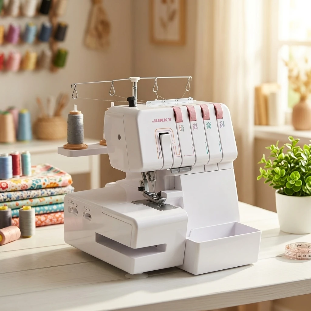 JUKKY New Product JK843 Multi Thread Overlocker Electric Multifunctional Portable Home Use Overlock Sewing Machine For Fabrics
JUKKY New Product JK843 Multi Thread Overlocker Electric Multifunctional Portable Home Use Overlock Sewing Machine For Fabrics
